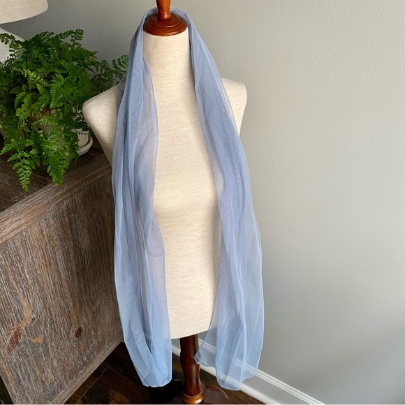 Birdy Grey ‘CHRISTINA’ CONVERTIBLE DRESS TULLE DUSTY BLUE NEW NWT Bridesmaid L - Picture 14 of 16